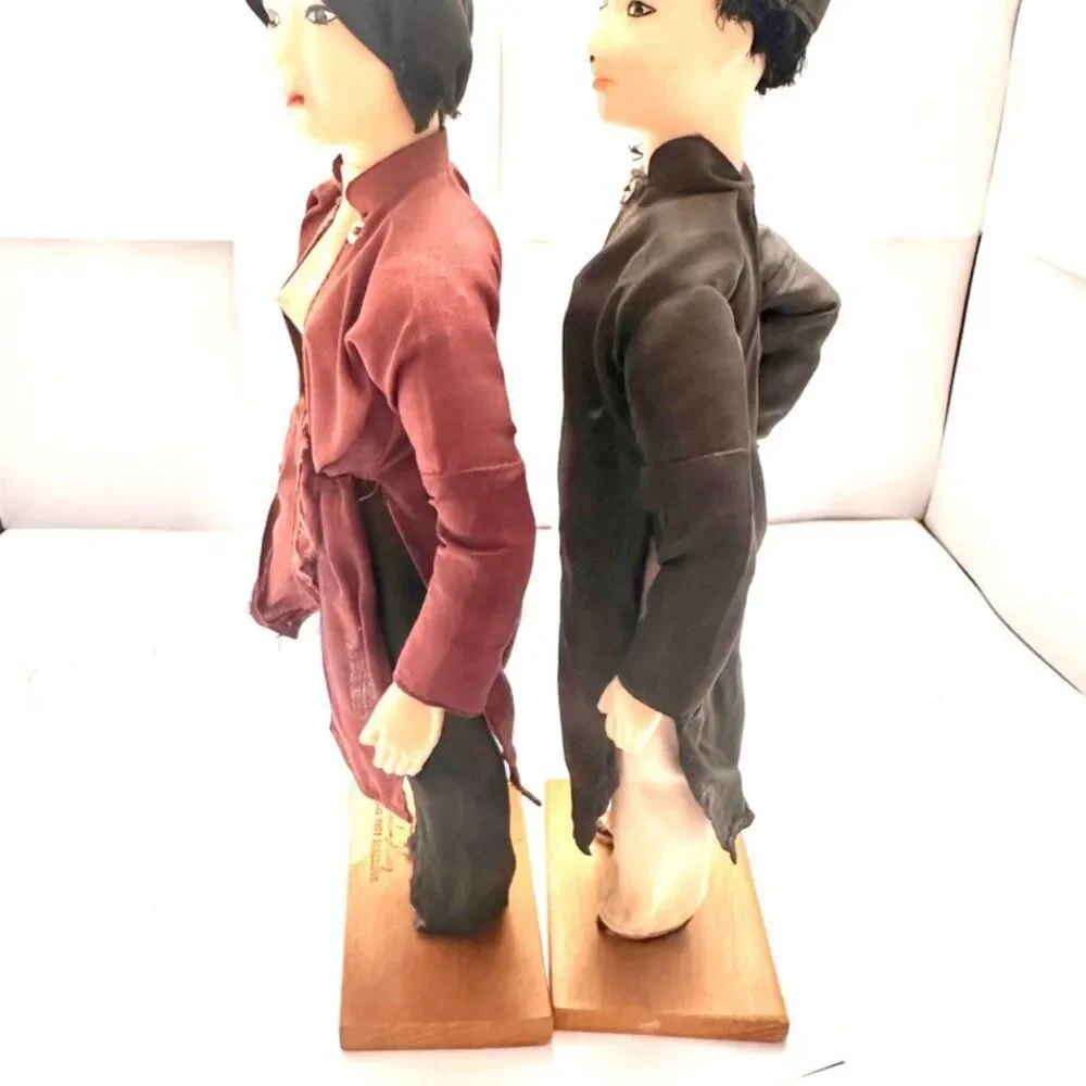Traditional Vietnamese Doll Vintage Man and Women he/she